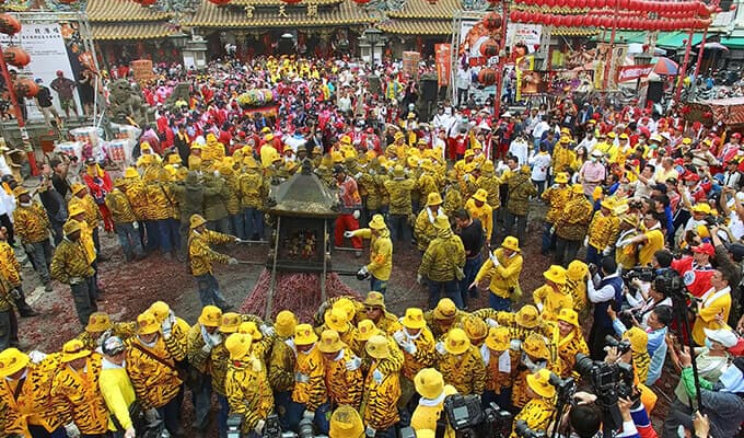 北港朝天宮年年都有北港媽祖遶境出巡的進香活動。