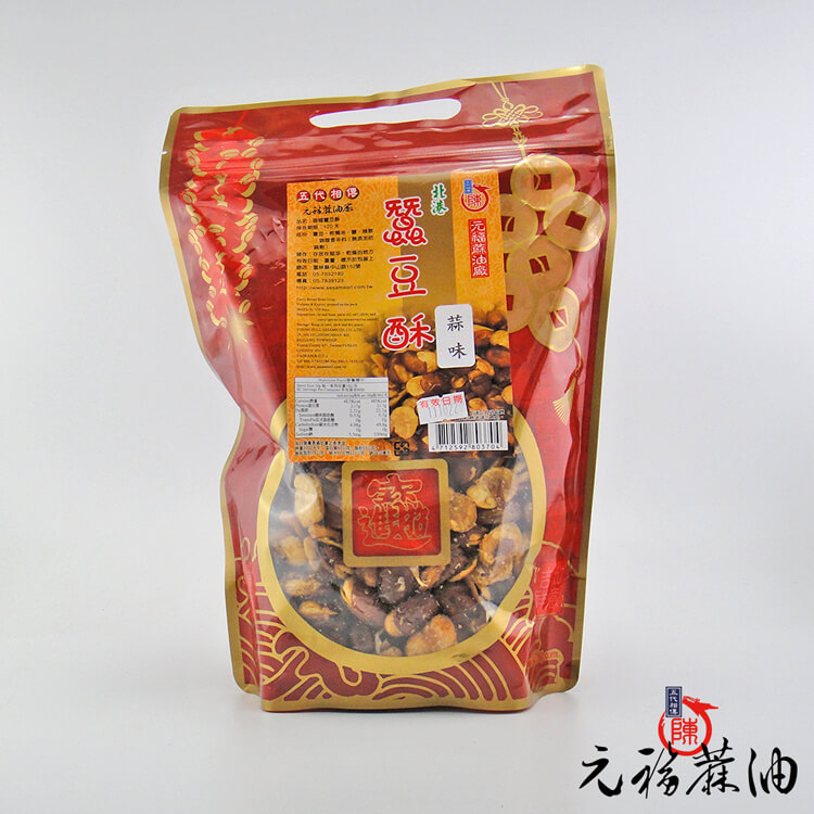 蒜味蠶豆(蠶豆酥、田豆酥)包裝(600g)